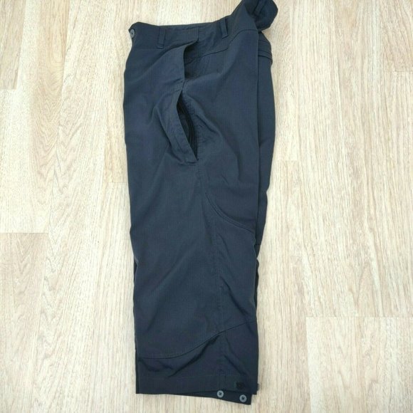 Patagonia Women's Size 8 Gray Nylon Cropped Capri Pants Pockets Hiking Casual - Picture 3 of 10